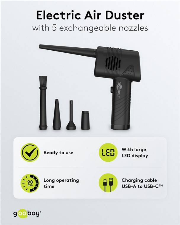 GOOBAY Elektrisches Staubgebläse, 61667