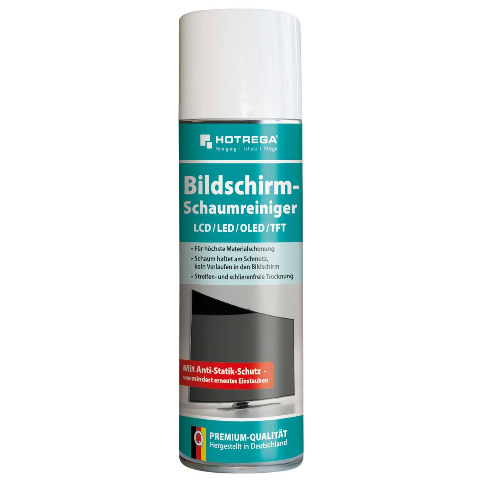 HOTREGA Bildschirm-Schaumreiniger LCD/LED/OLED/TFT/Plasma 300 ml