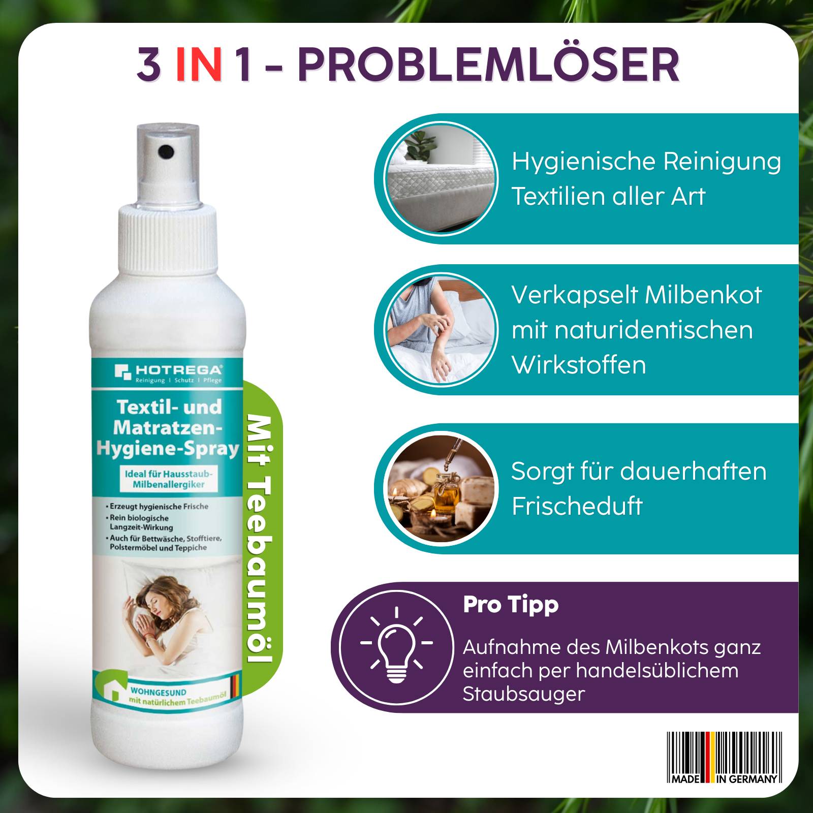 HOTREGA Textil- und Matratzen-Hygiene-Spray 250 ml