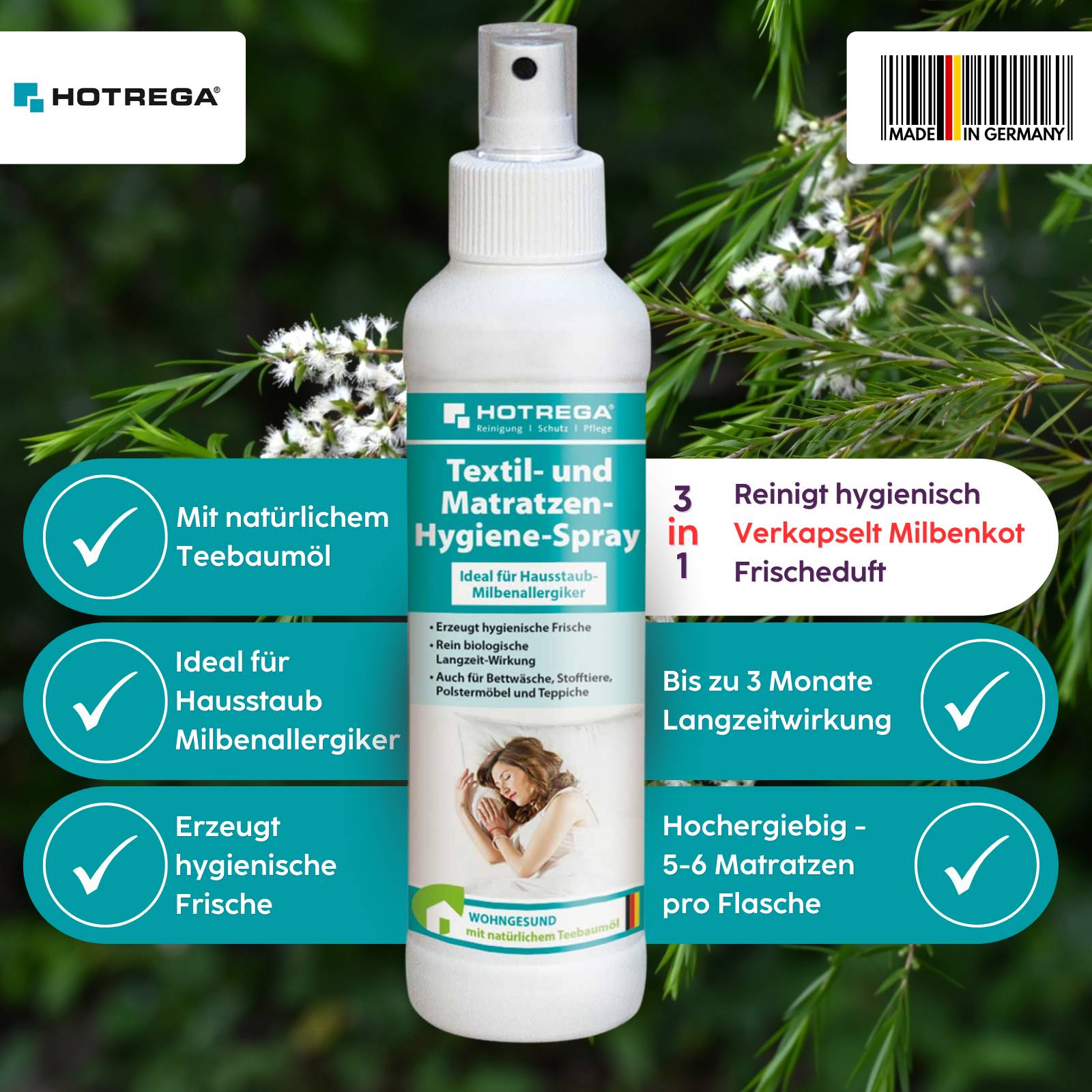 HOTREGA Textil- und Matratzen-Hygiene-Spray 250 ml