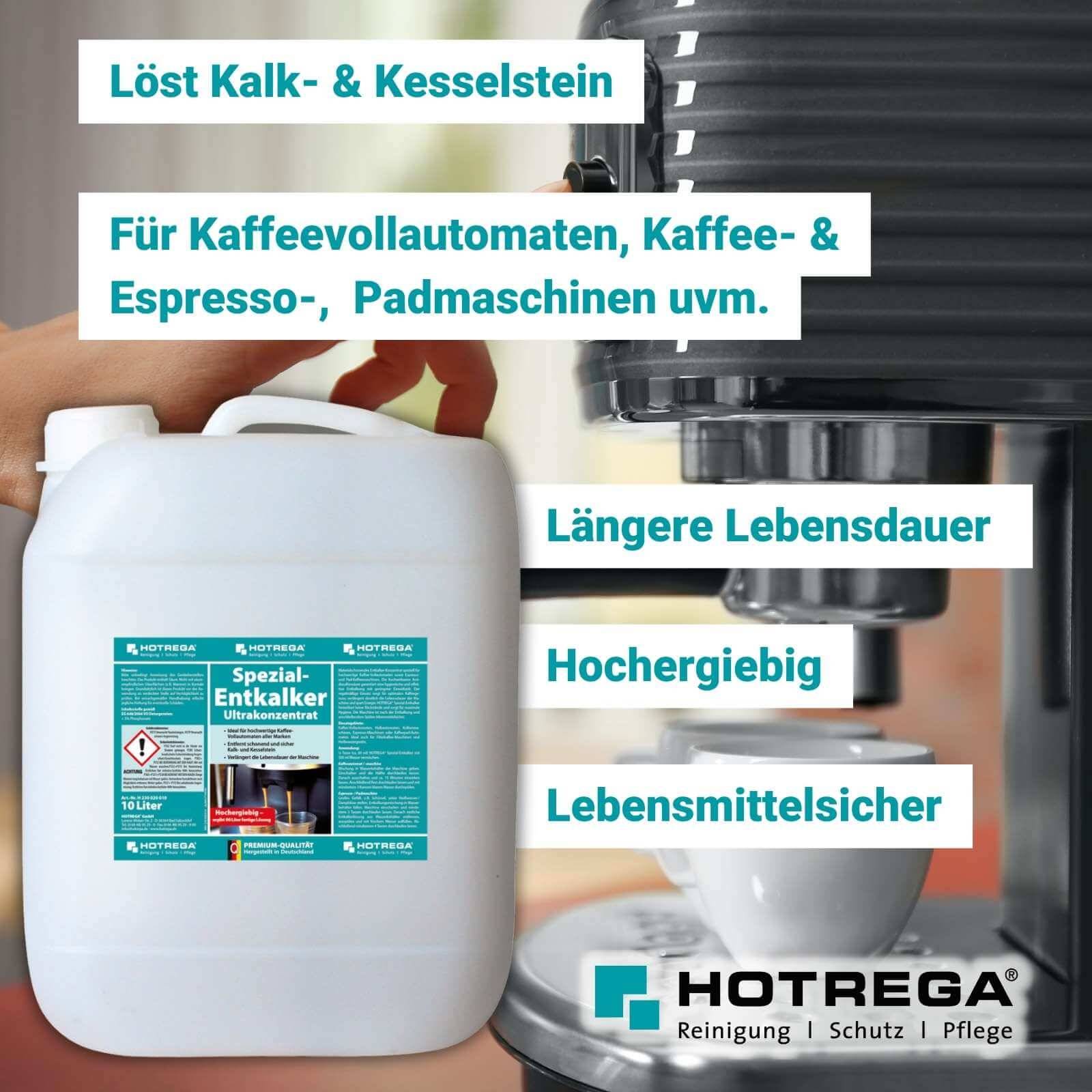 HOTREGA Spezial-Entkalker Ultrakonzentrat - Inhalt:10 Liter