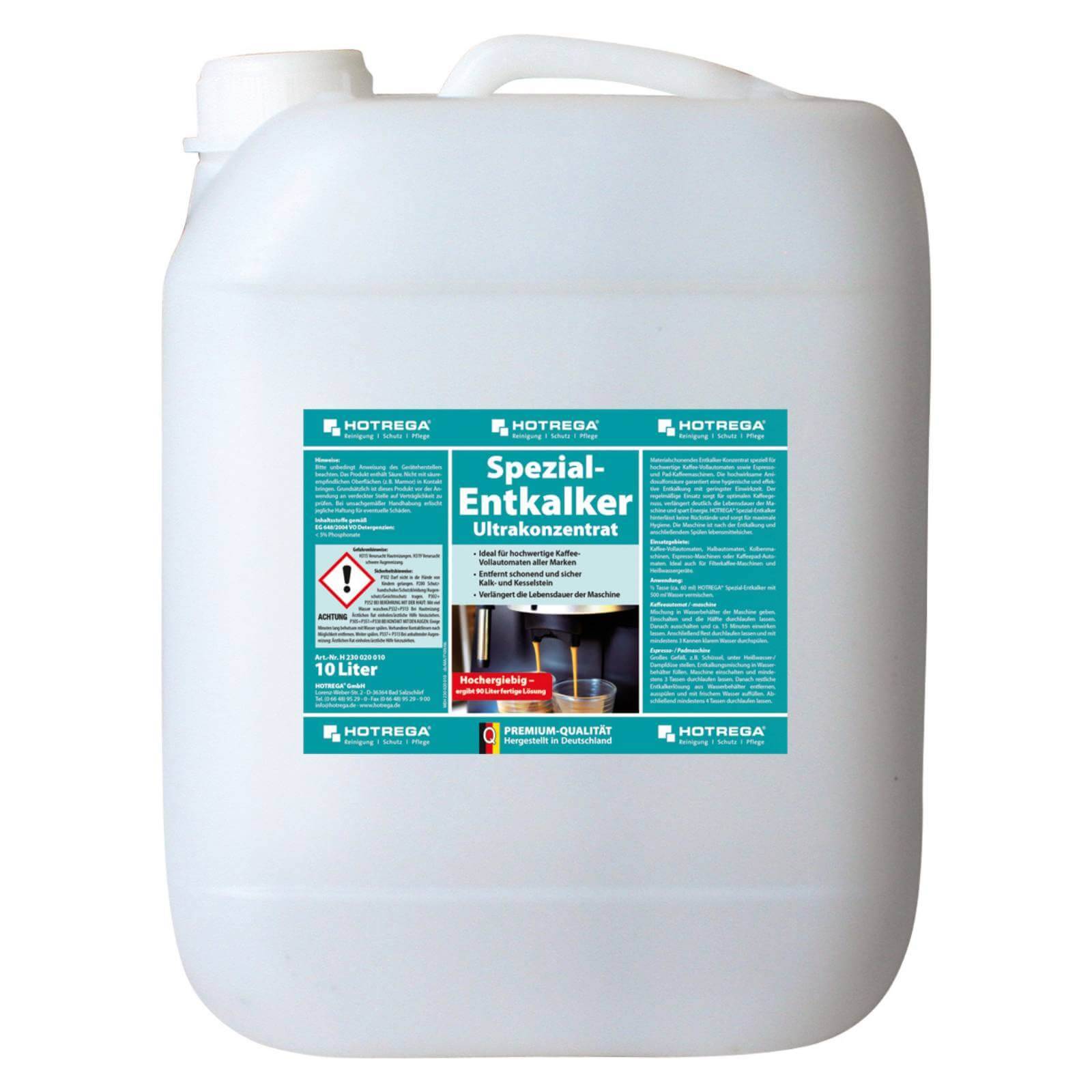 HOTREGA Spezial-Entkalker Ultrakonzentrat - Inhalt:10 Liter