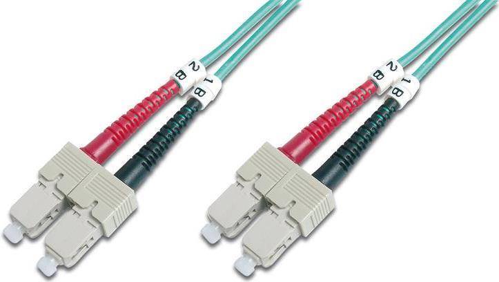 ACT 5 meter LSZH Multimode 50/125 OM4 fiber patch cable duplex with SC connectors