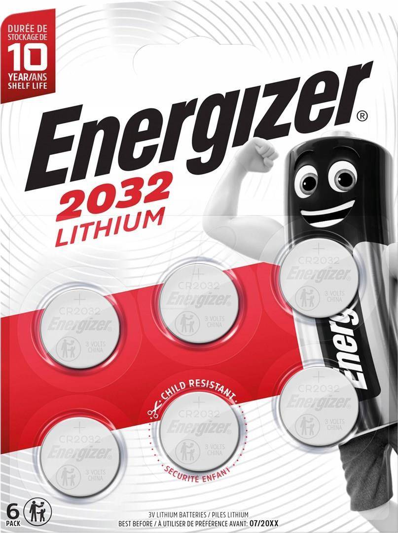 Energizer Knopfzelle E303272400 3v Lithium CR2032 6 St./Pack