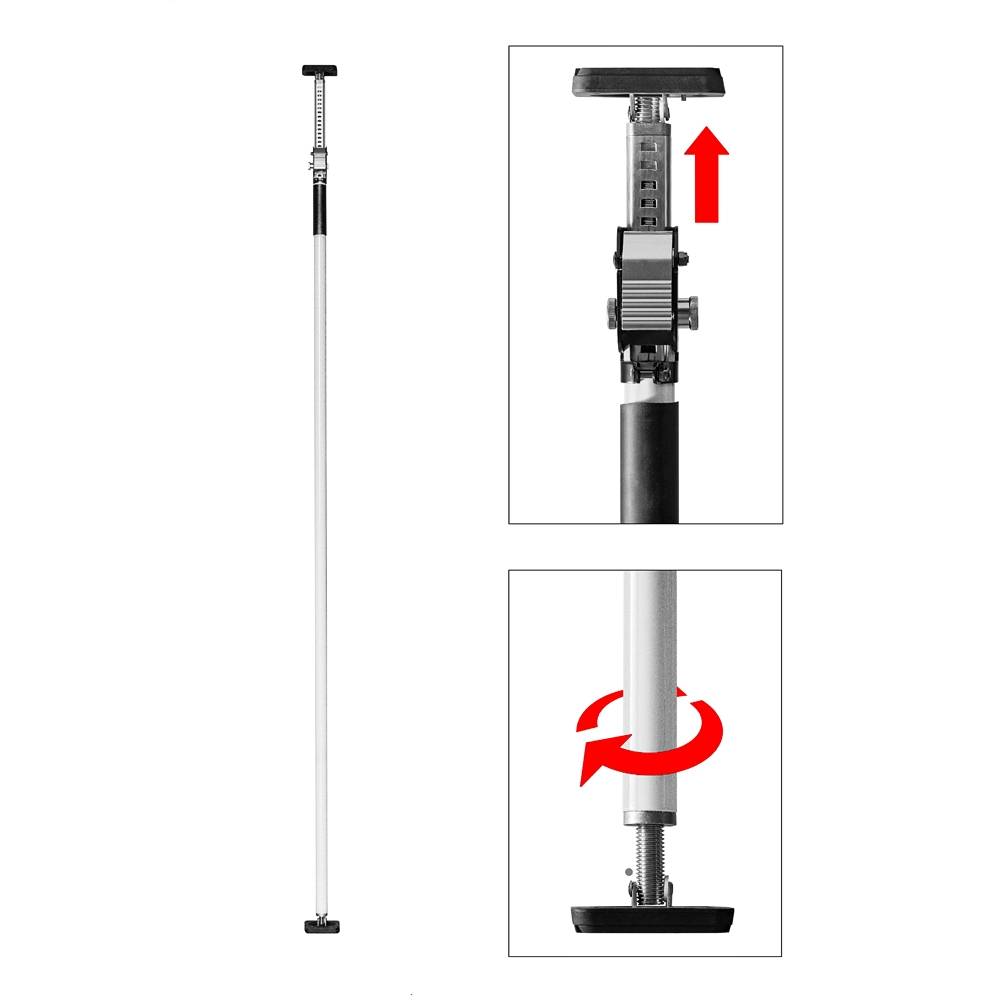 Spannstange für Schutznetze 101 - 175 cm (weiß) inkl. Pads