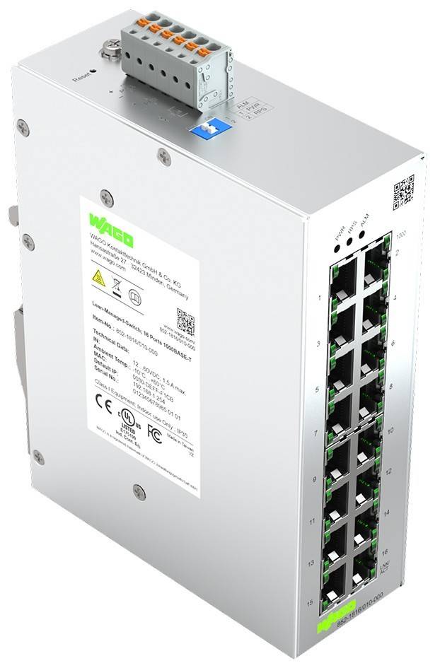 WAGO GmbH & Co. KG Lean-Managed-Switch,16 852-1816/010-000