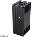 Akasa A-NUC52-M1B Computer-Gehäuse Cube Schwarz 25 W (A-NUC52-M1B)