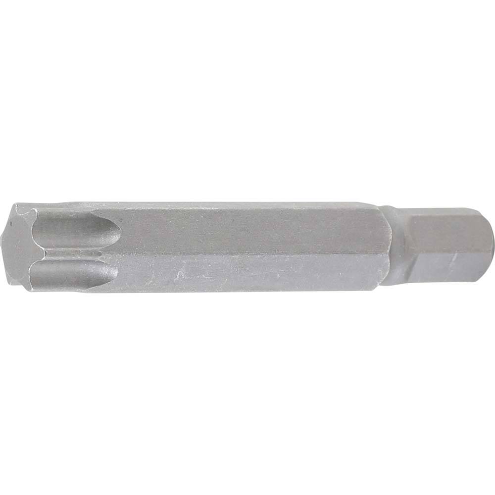 Bit - Chrom-Vanadium-Stahl - Antrieb Außensechskant - Abtriebsprofil T-Profil (für Torx) T60 - Antriebsprofil 10 mm (3/8") - Länge 75 mm - 60 g