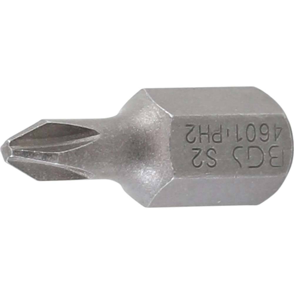 Bit - Antrieb Außensechskant 10 mm (3/8") - Abtrieb Kreuzschlitz (PH) - PH2