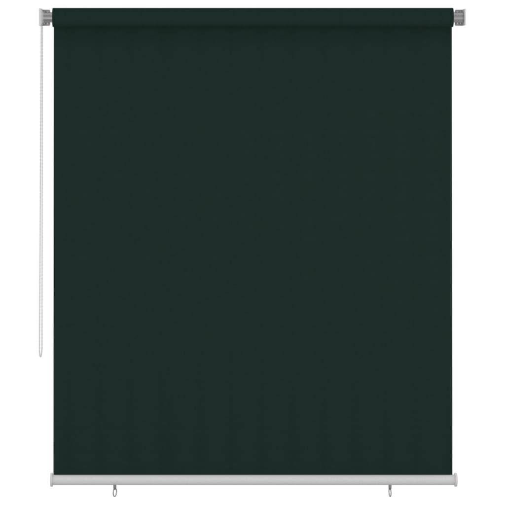 vidaXL Außenrollo 200x230 cm Dunkelgrün HDPE