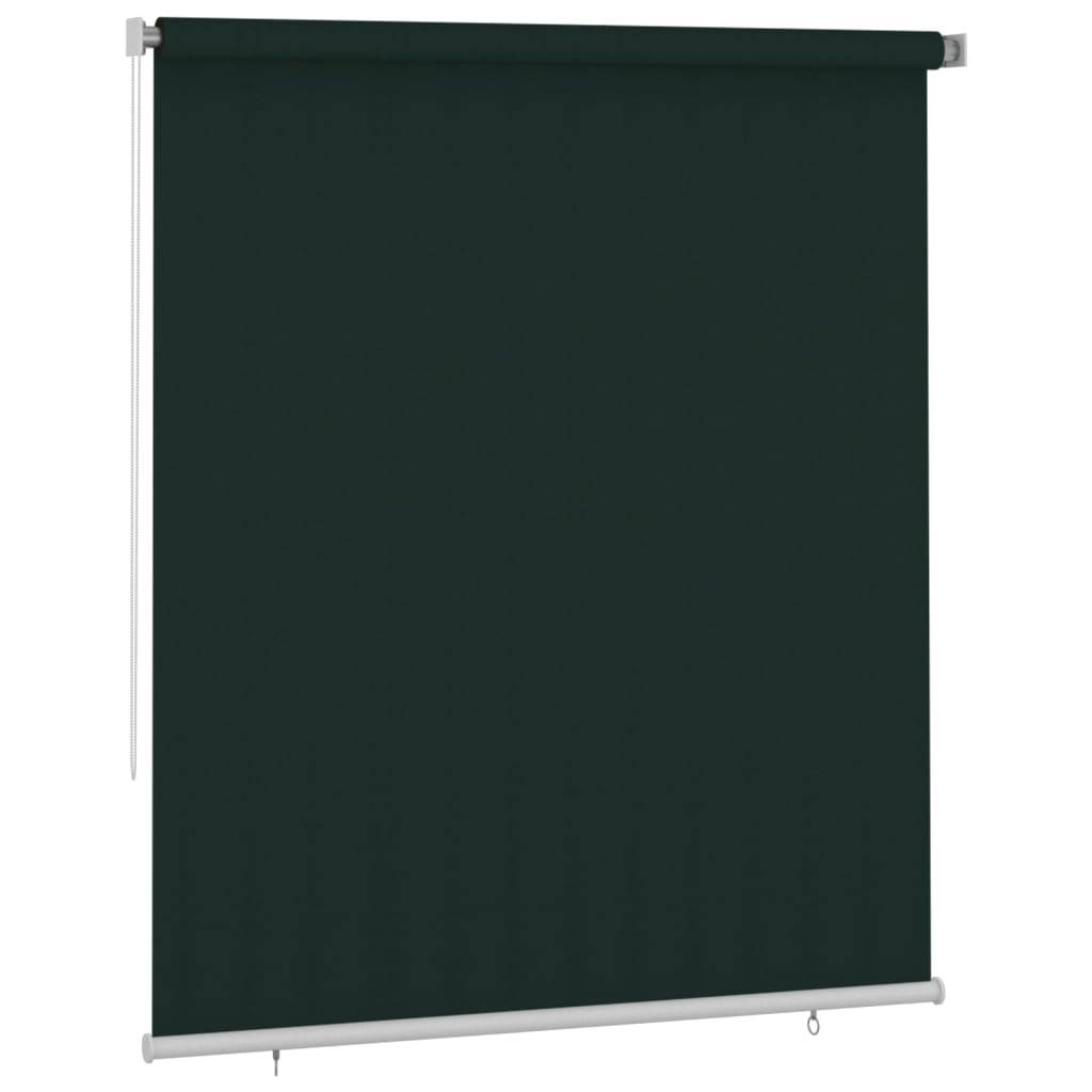 vidaXL Außenrollo 200x230 cm Dunkelgrün HDPE