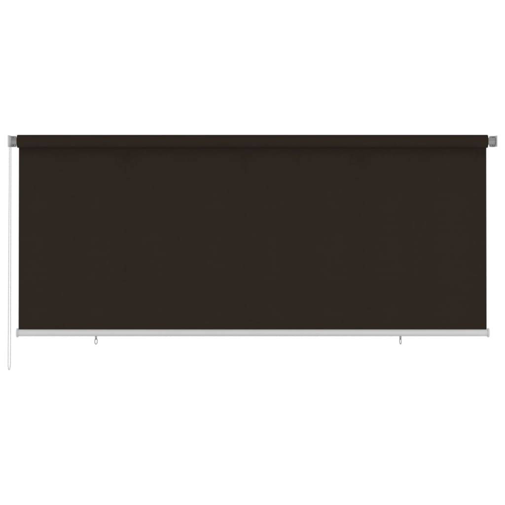 vidaXL Außenrollo 350x140 cm Braun HDPE