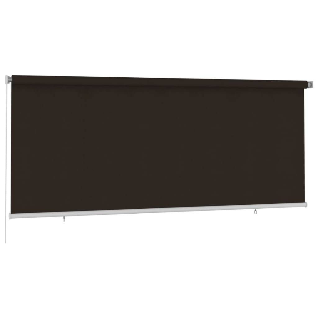 vidaXL Außenrollo 350x140 cm Braun HDPE