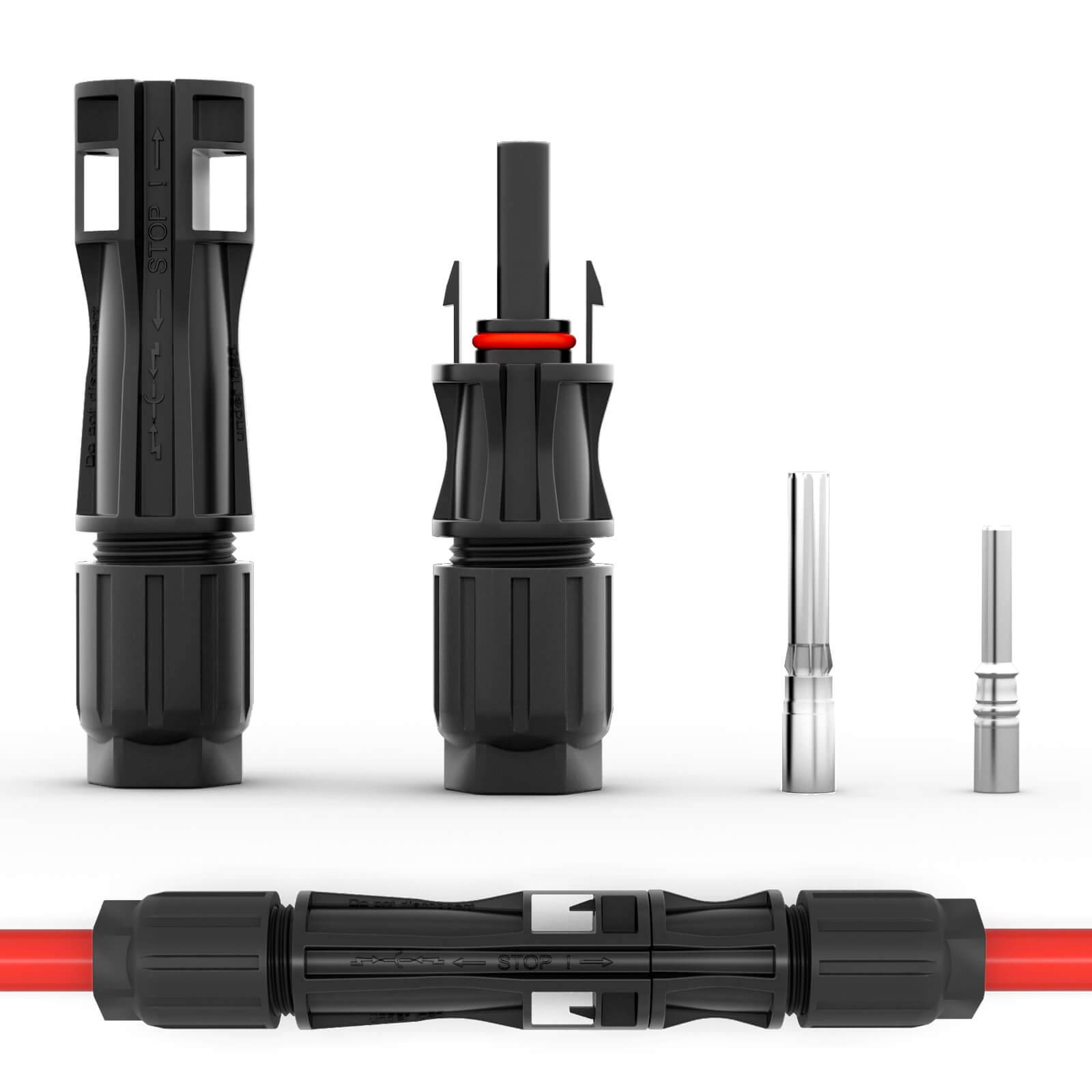 hb-digital Solar Stecker und Buchse 1500V Solarsteckverbinder IP68 für Solarkabel 10mm2