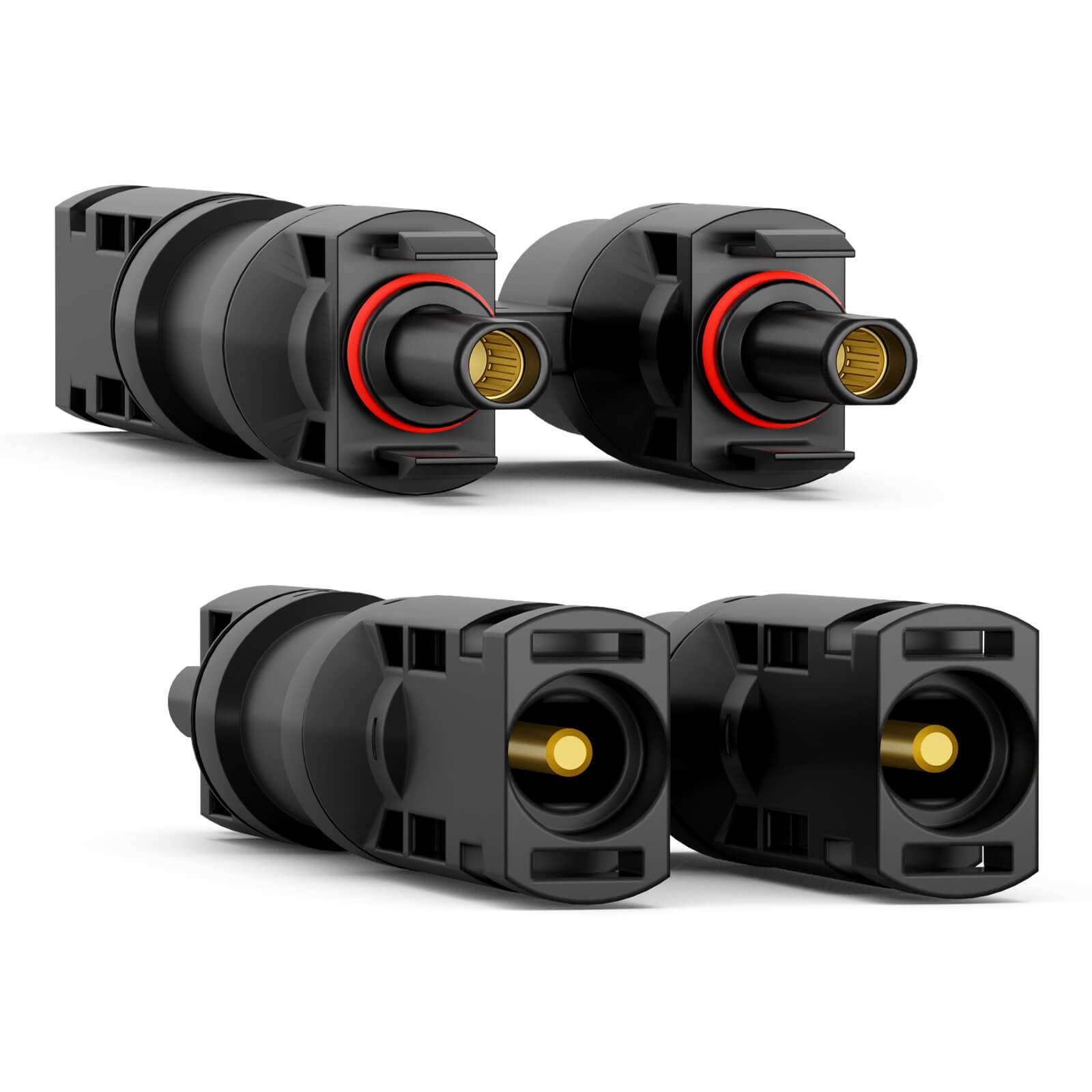 hb-digital Solar Stecker Verteiler Typ-T 2-fach Solarkabel Verbinder für Photovoltaik