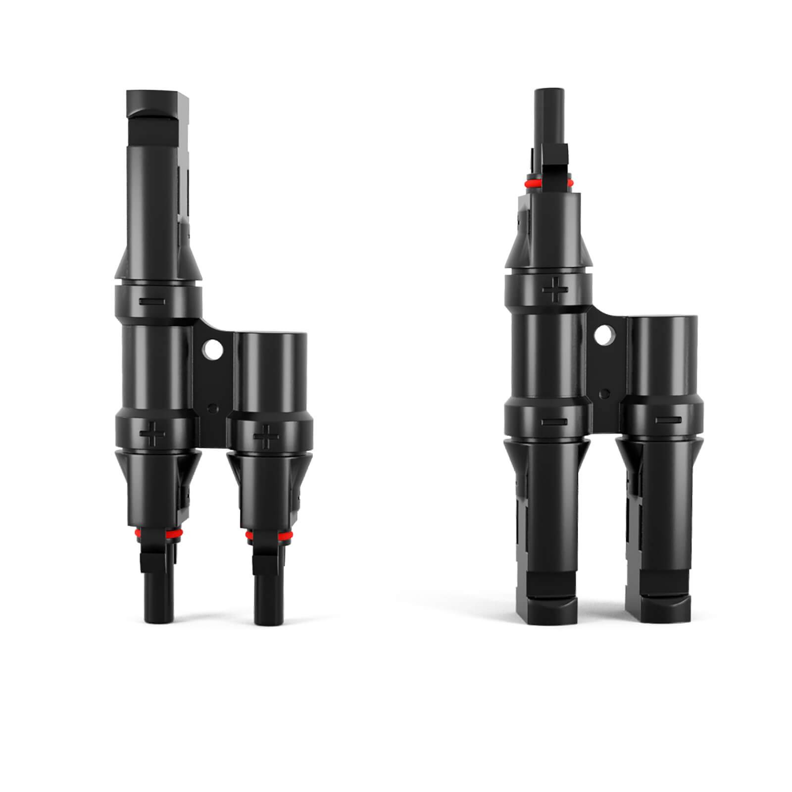 hb-digital Solar Stecker Verteiler Typ-T 2-fach Solarkabel Verbinder für Photovoltaik