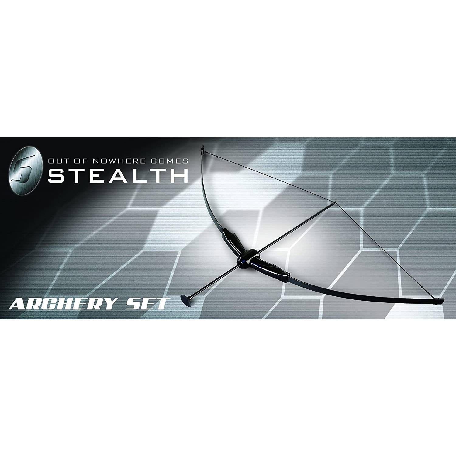 Petron 160/6 STEALTH Archery, Sport-Bogen mit 6 Pfeilen, schwarz, 7-teilig (1 Set)