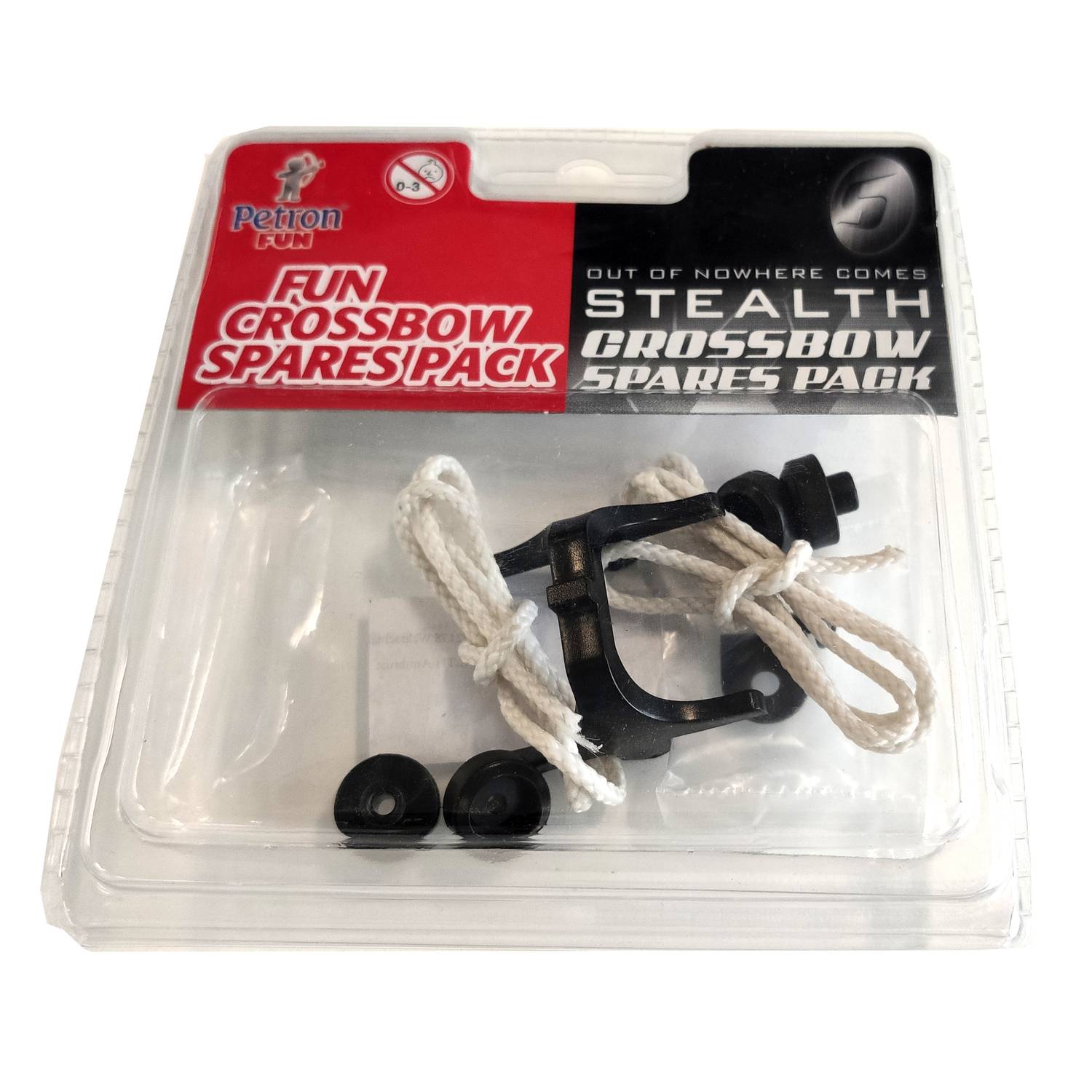 Petron 162/SPCB SURESHOT Ersatzteil-Pack Zubehör für Kinder Crossbow Armbrust, schwarz (1 Set)