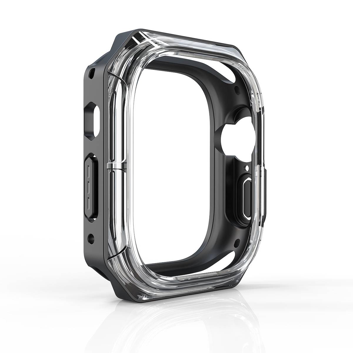 Für Apple Watch Ultra 1 + 2 49mm Uhr Gehäuse Schutz Case Hülle Schwarz