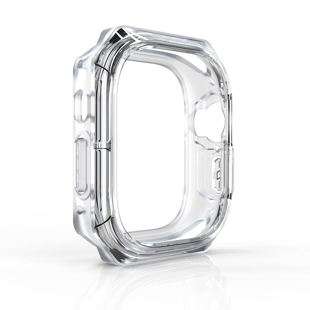 Für Apple Watch Ultra 1 + 2 49mm Uhr Gehäuse Silikon Hülle Transparent