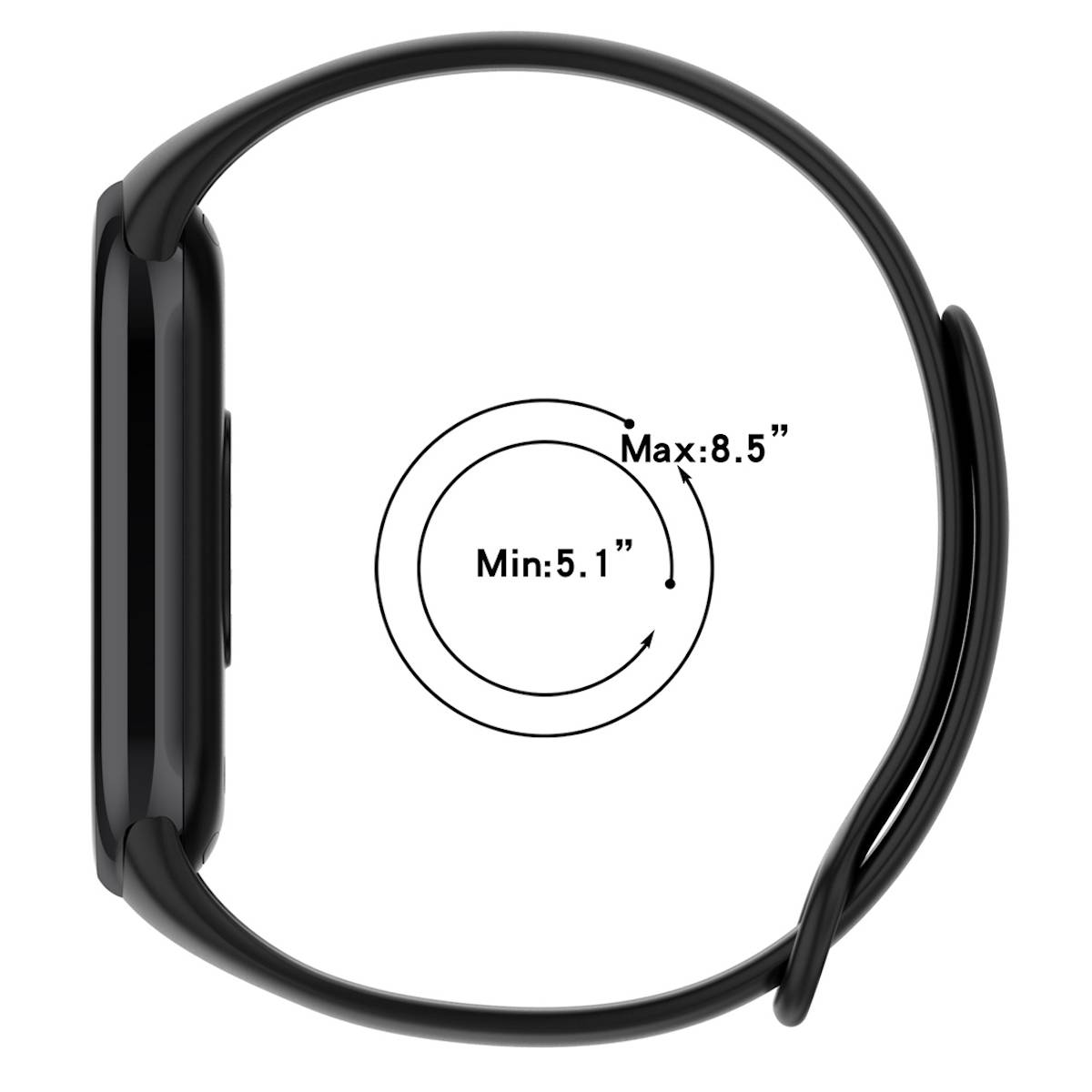 Für Xiaomi Band 8 Premium Sport Silikon Uhrenarmband Armband Lila Neu