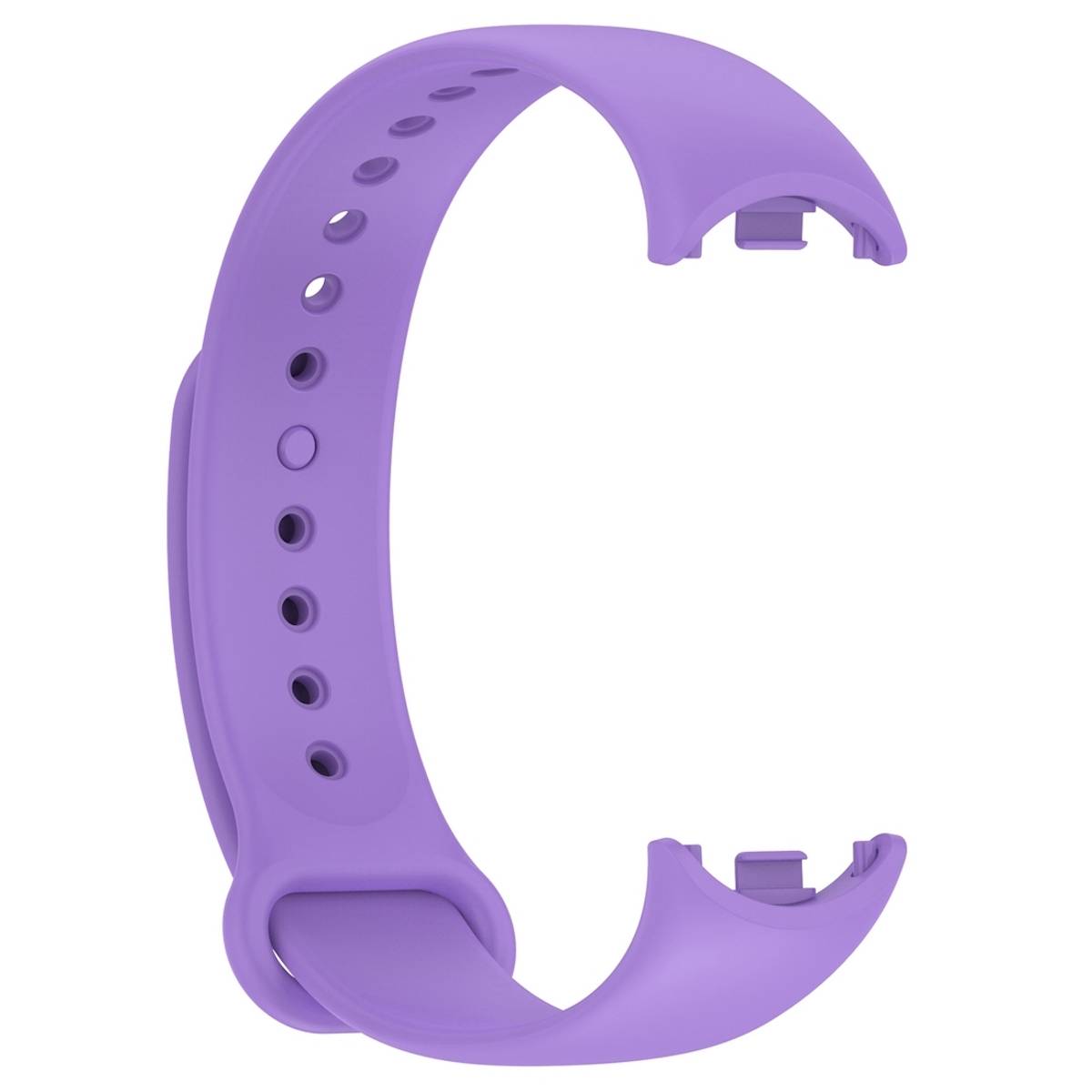 Für Xiaomi Band 8 Premium Sport Silikon Uhrenarmband Armband Lila Neu