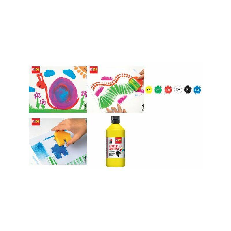 Marabu KiDS Bastelfarbe Little Artist, 500 ml, gelb
