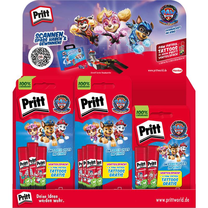 Pritt Klebestift BTS "PAW PATROL", 16er Display