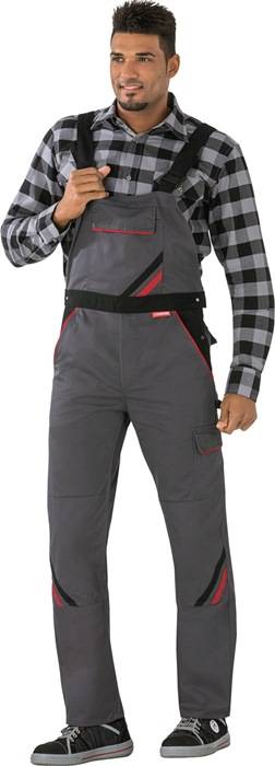 Latzhose Highline Gr.54 schiefer/schwarz/rot PLANAM