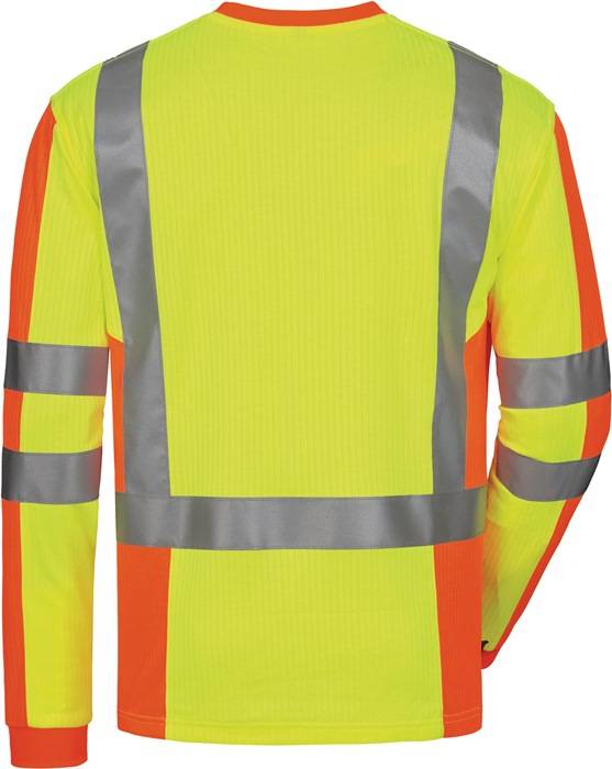 UV-/ Warnschutz-Langarmshirt Drachten Gr.XXL gelb/orange ELYSEE
