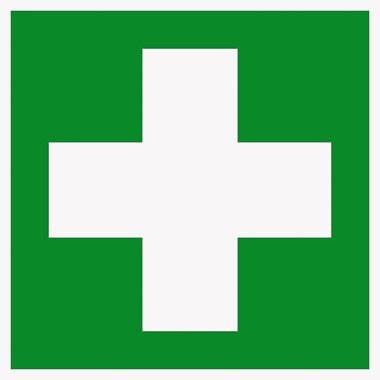 Hinweisschild Hart-PVC Erste Hilfe 150x150mm
