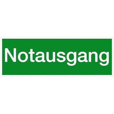LimarLite Hinweisschild Folie-PVC Notausgang langnachleuch 297x105mm