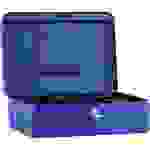 Geldkassette 25x9x18cm 5Fächer blau
