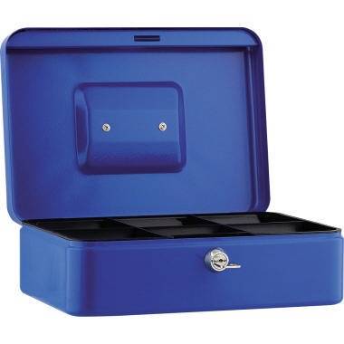 Geldkassette 25x9x18cm 5Fächer blau