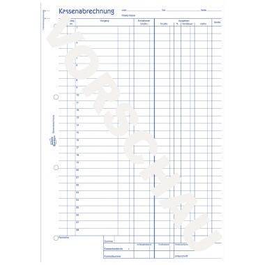 Avery Zweckform Kassenabrechnung 428 DIN A4 2x50Blatt