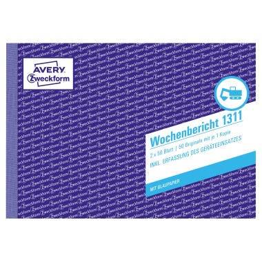 Avery Zweckform Wochenbericht 1311 DIN A5 quer 2x50Blatt