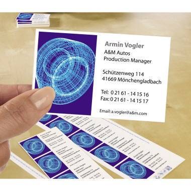 Avery Zweckform Visitenkarte C32010-25 weiß 250 St./Pack.