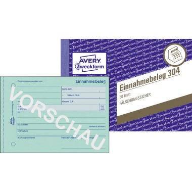 Avery Zweckform Einnahmebeleg 304 DIN A6 quer 50Blatt