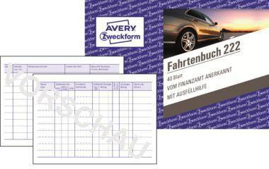 Avery Zweckform Fahrtenbuch 222 DIN A6 quer 40Blatt