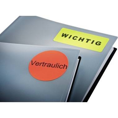 Avery Zweckform Etikett L6003-25 63,5x29,6mm neonrot 675 St./Pack.