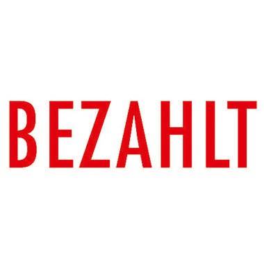 COLOP Textstempel Printer 20 BEZAHLT 100669 38mm Kunststoff rt