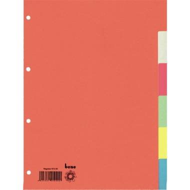 Bene Register 97400 blanko DIN A4 6teilig Karton farbig