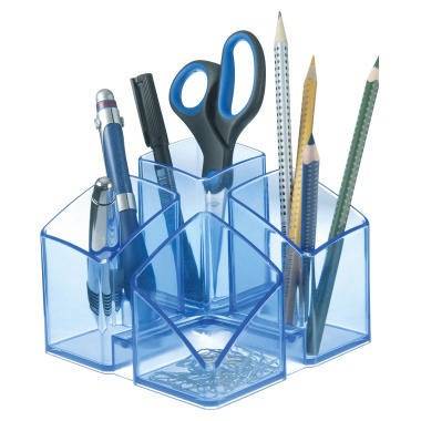 HAN Schreibtischköcher SCALA 17450-26 4Fächer transparent blau