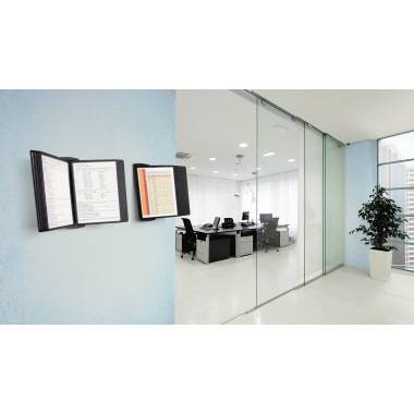 DURABLE Sichttafelwandhalter SHERPA STYLE WALL 10 585401 schwarz