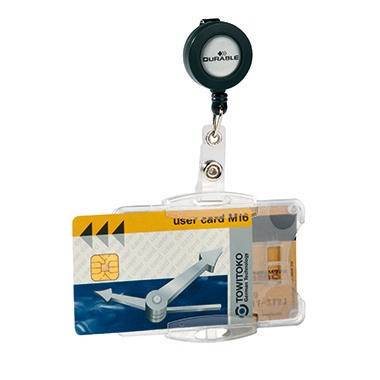 DURABLE Namensschild 821919 85x54mm Kunststoff tr 10 St./Pack.