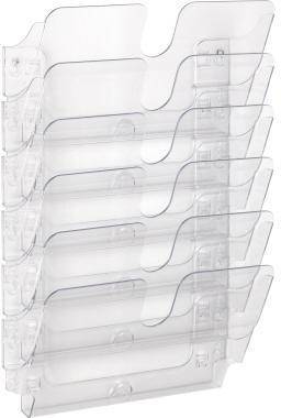 Durable Prospekthalter FLEXIPLUS 1700014401 A4 quer 6Fächer tr