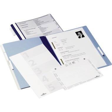 DURABLE Personalhefter DIN A4 255406 5fach Unterteilung blau