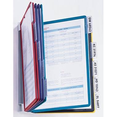 DURABLE Sichttafelständer SHERPA Wall 10 563100 DIN A4 sw/rt