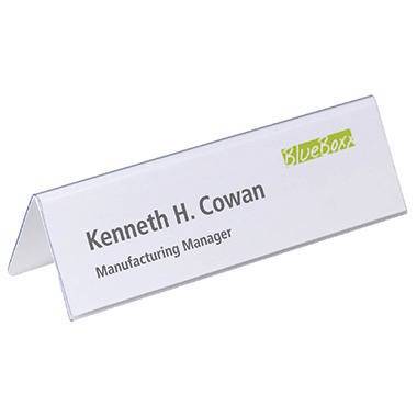 DURABLE Tischnamensschild 805219 210x61/122mm tr 25 St./Pack.