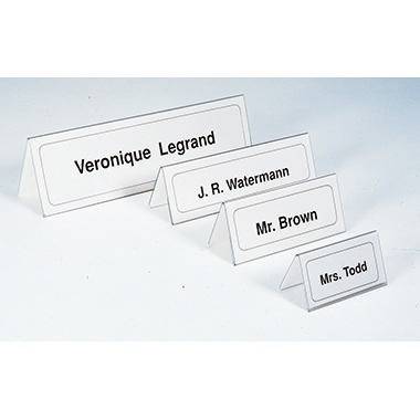 DURABLE Tischnamensschild 805119 100x52/104mm tr 25 St./Pack.